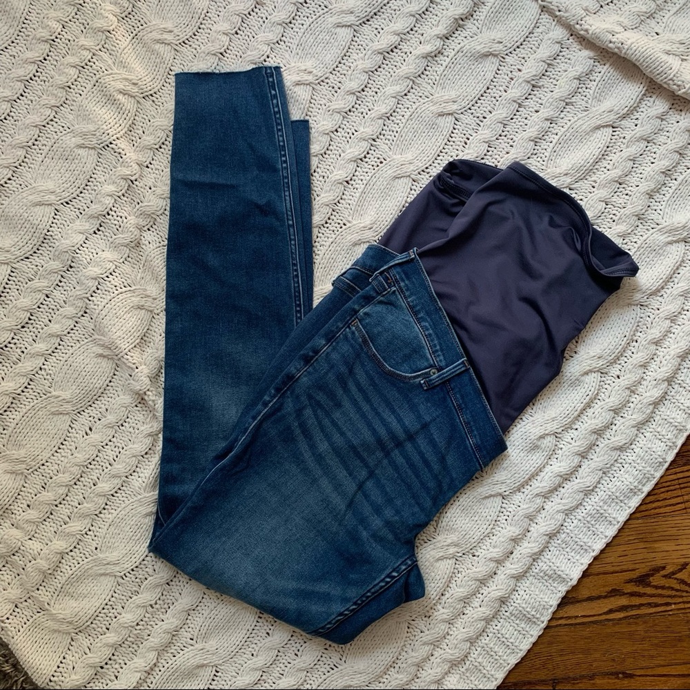 Abercrombie Maternity Jean Legging LONG Inseam